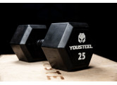 Гантель обрезиненная YouSteel HEX DB 2,5кг