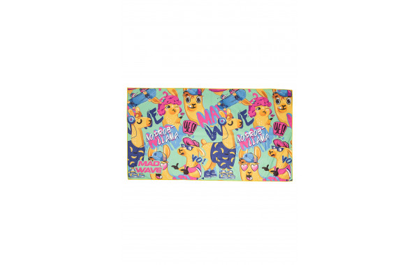 Полотенце из микрофибры Mad Wave Microfiber Towel Llama M0761 03 2 16W зеленый 600_380