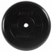 Диск обрезиненный d31мм MB Barbell Atlet 25кг черный MB-AtletB31-25 75_75