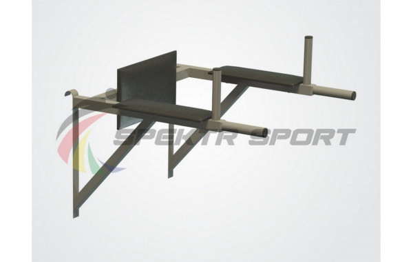 Тренажер брусья-пресс навесной Spektr Sport Школьник 1, серый 600_380