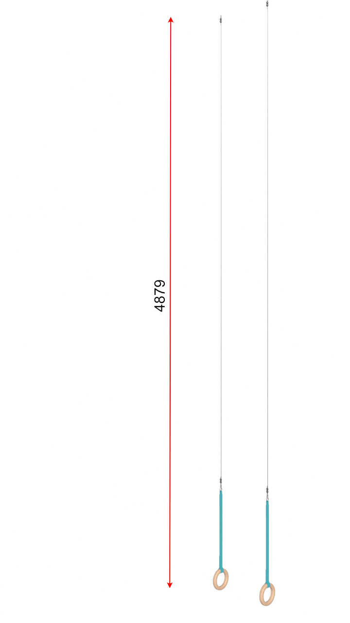 Гимнастические кольца  d=180 мм с тросом 4 м Glav 04.402.4 720_1280