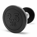 Гантель круглая обрезиненная 2,5кг UnixFit PRO DBRND2_5PBK 120_120